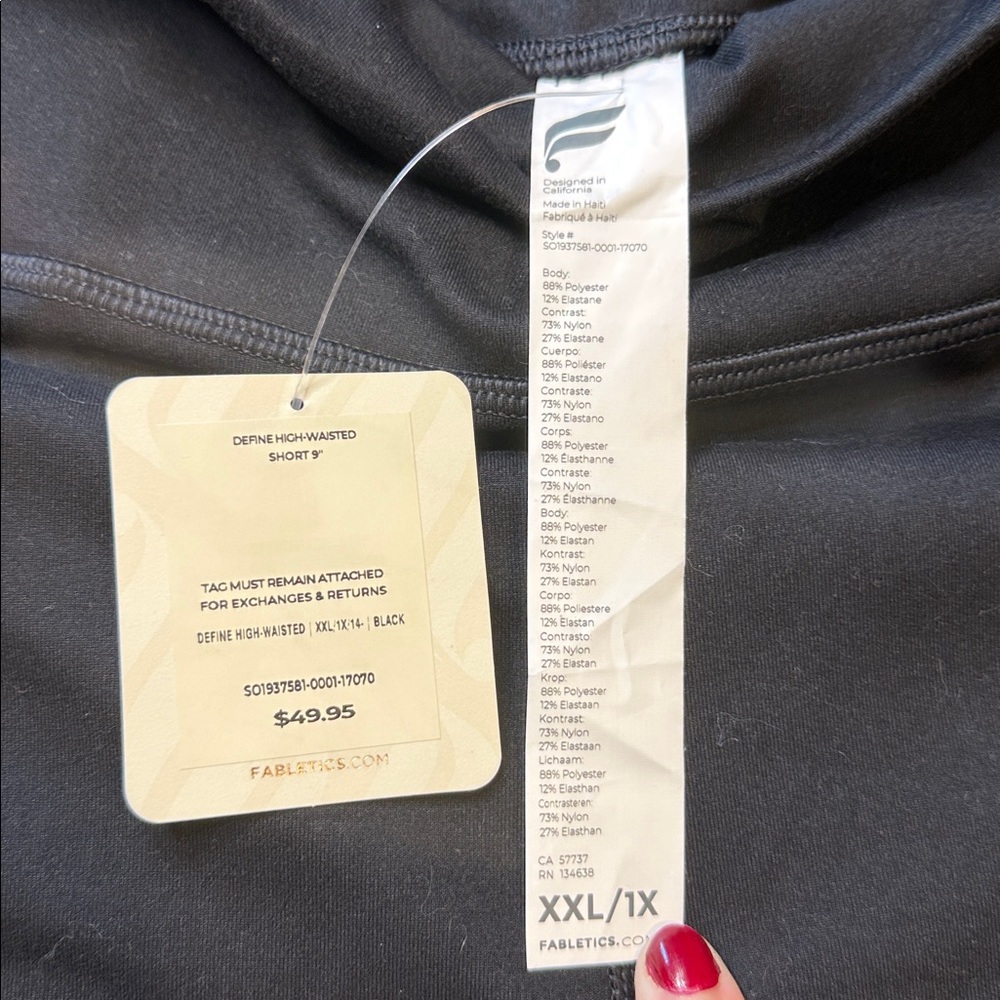 Fabletics Charcoal High-Waisted Shorts